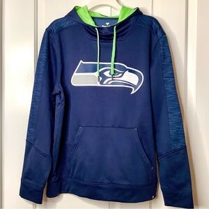 FANATIC NWT Seattle Seahawks Defender Streaky Poly Fleece Pullover Hoodie Mens